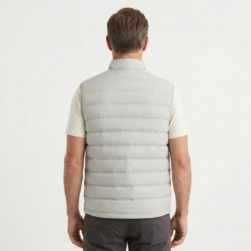 Men's Sleeveless Vest with Front Zipper