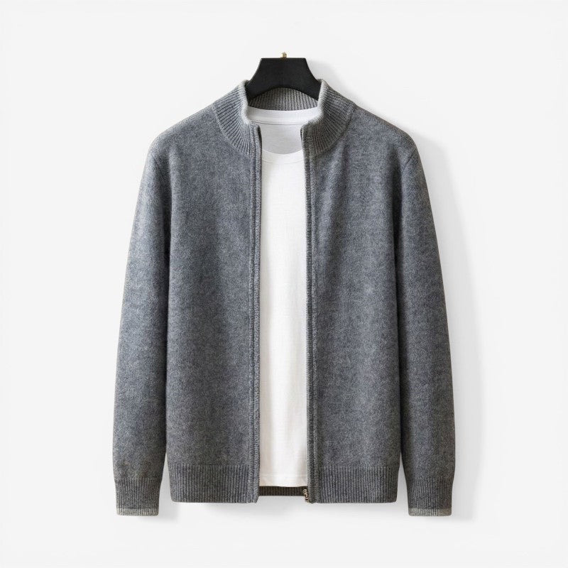 Men's Slim Fit Zip-Up Sweater