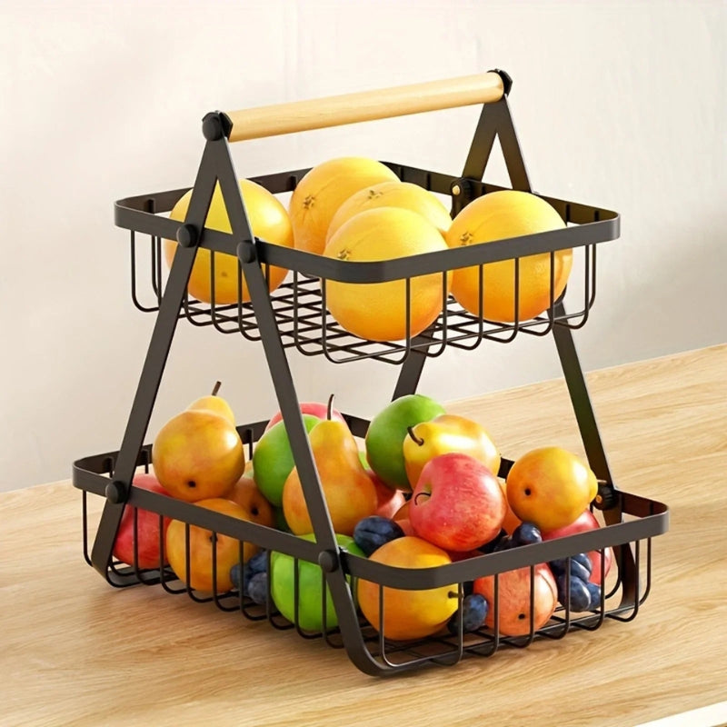 Basket with Removable Beads and Handle