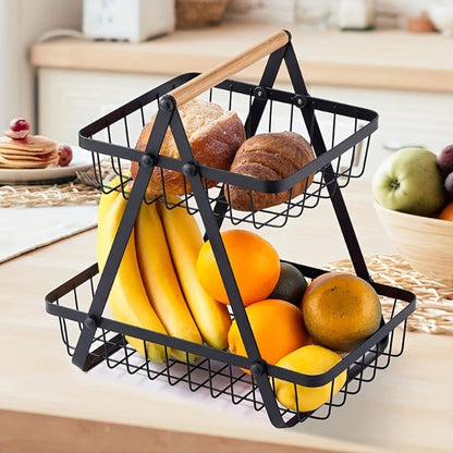 Basket with Removable Beads and Handle