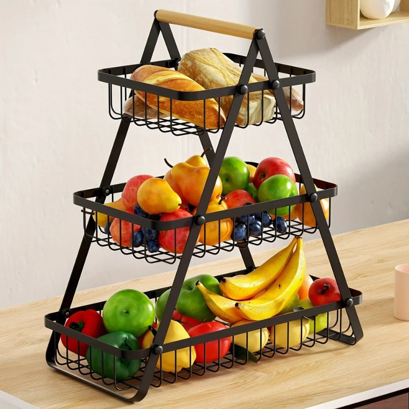 Basket with Removable Beads and Handle