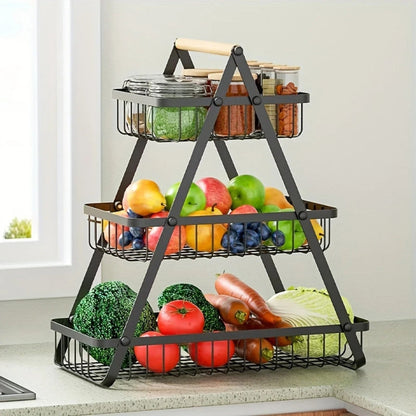 Basket with Removable Beads and Handle