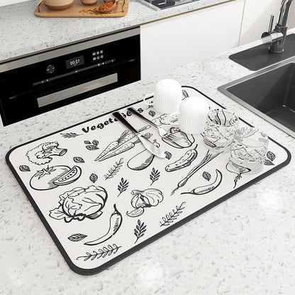Foldable Drying Mat for Countertops