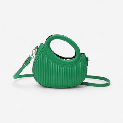 Handbag with Zipper Closure and Detachable Shoulder Strap