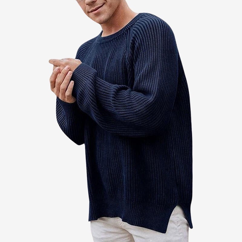 Men's Crew Neck Long Sleeve Sweater