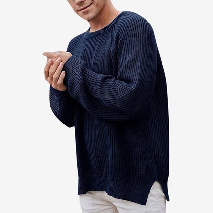 Men's Crew Neck Long Sleeve Sweater