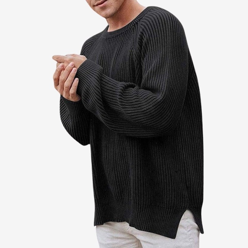 Men's Crew Neck Long Sleeve Sweater