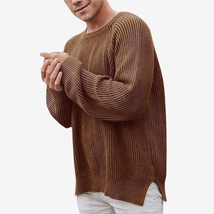 Men's Crew Neck Long Sleeve Sweater