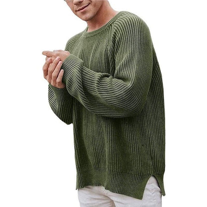 Men's Crew Neck Long Sleeve Sweater