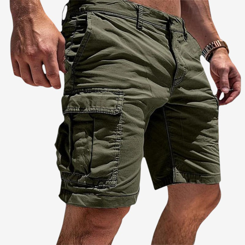 Men's Knee Length Shorts with Multiple Pockets