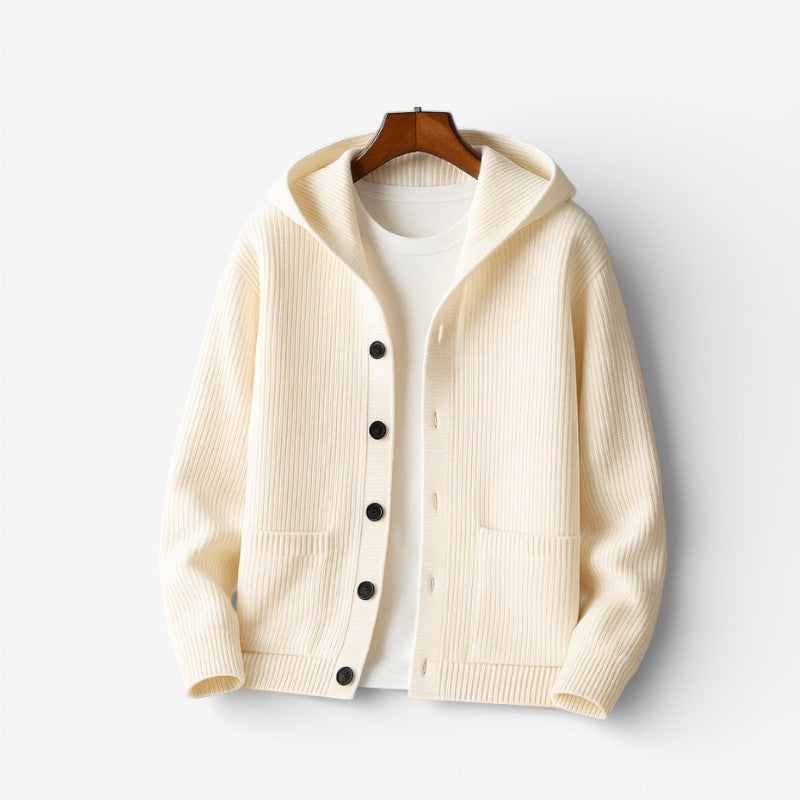 Men's Long Sleeve Hooded Sweater