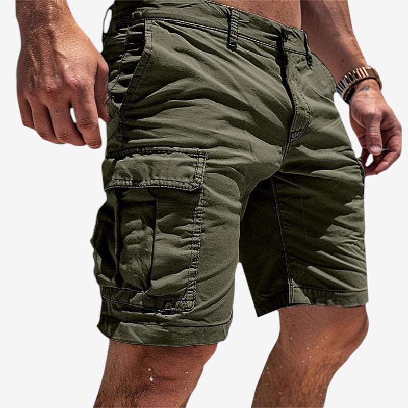 Men's Multi-Pocket Cargo Shorts with Relaxed Fit