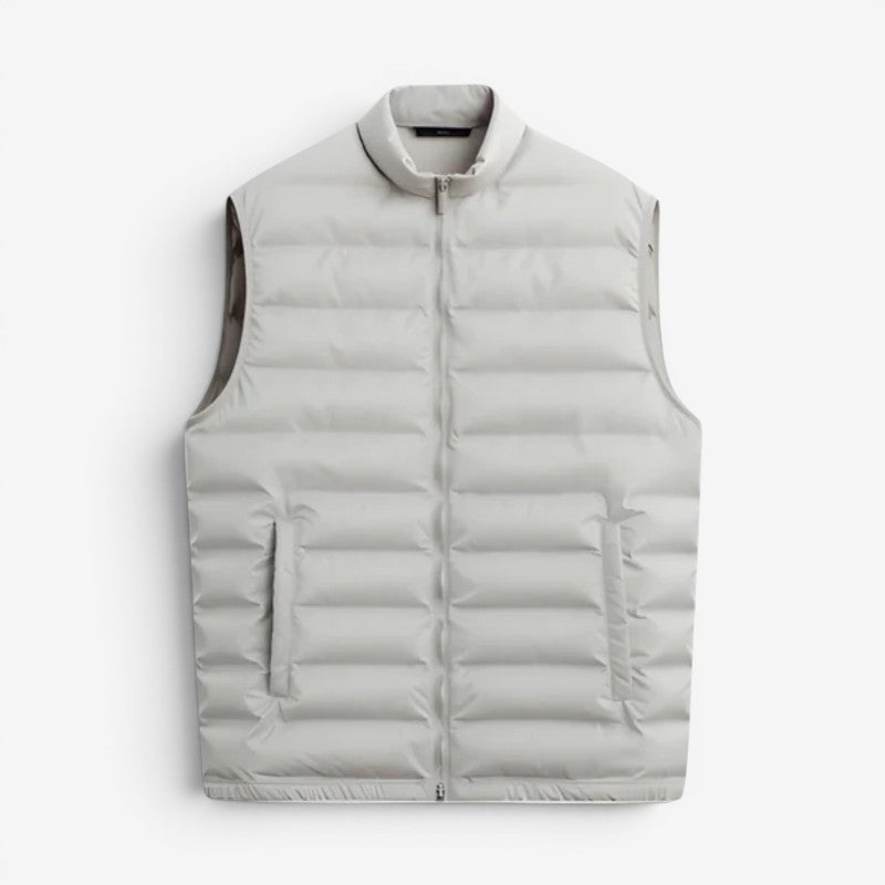 Men's Sleeveless Vest with Front Zipper