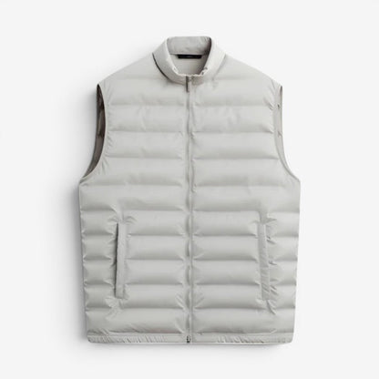 Men's Sleeveless Vest with Front Zipper