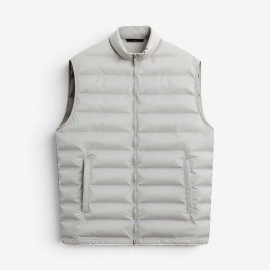 Men's Sleeveless Vest with Front Zipper