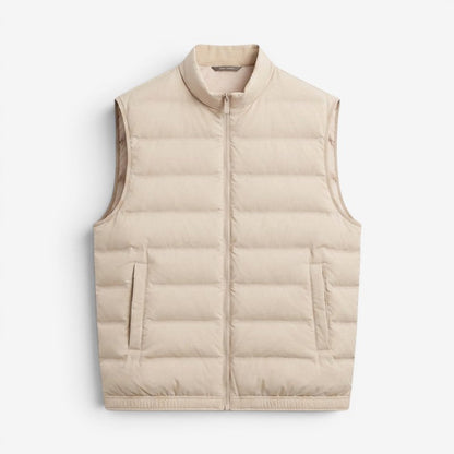Men's Sleeveless Vest with Front Zipper