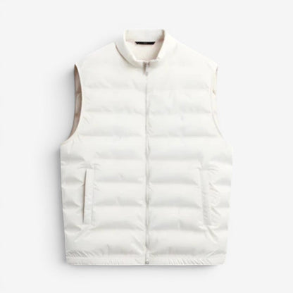 Men's Sleeveless Vest with Front Zipper