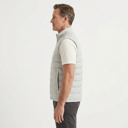 Men's Sleeveless Vest with Front Zipper