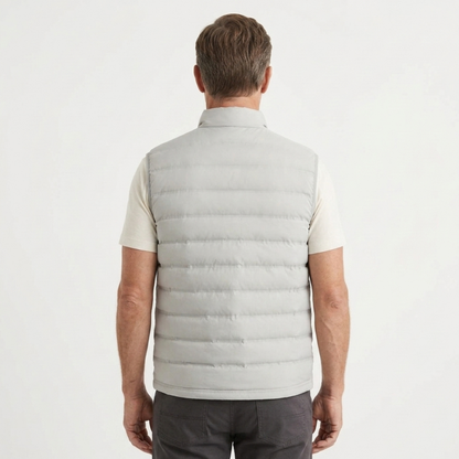 Men's Sleeveless Vest with Front Zipper