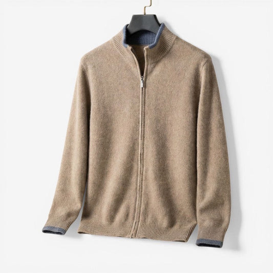Men's Slim Fit Zip-Up Sweater