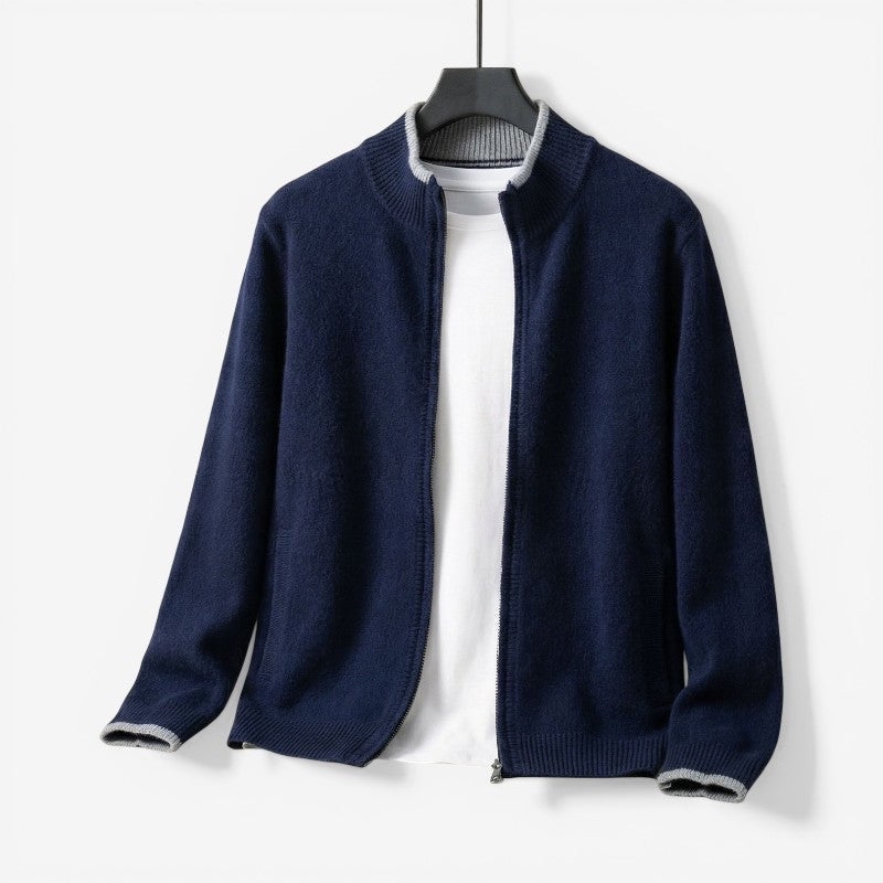 Men's Slim Fit Zip-Up Sweater