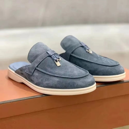 Men's Tassel Shoes with Open Back Design