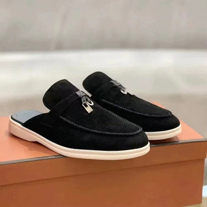 Men's Tassel Shoes with Open Back Design