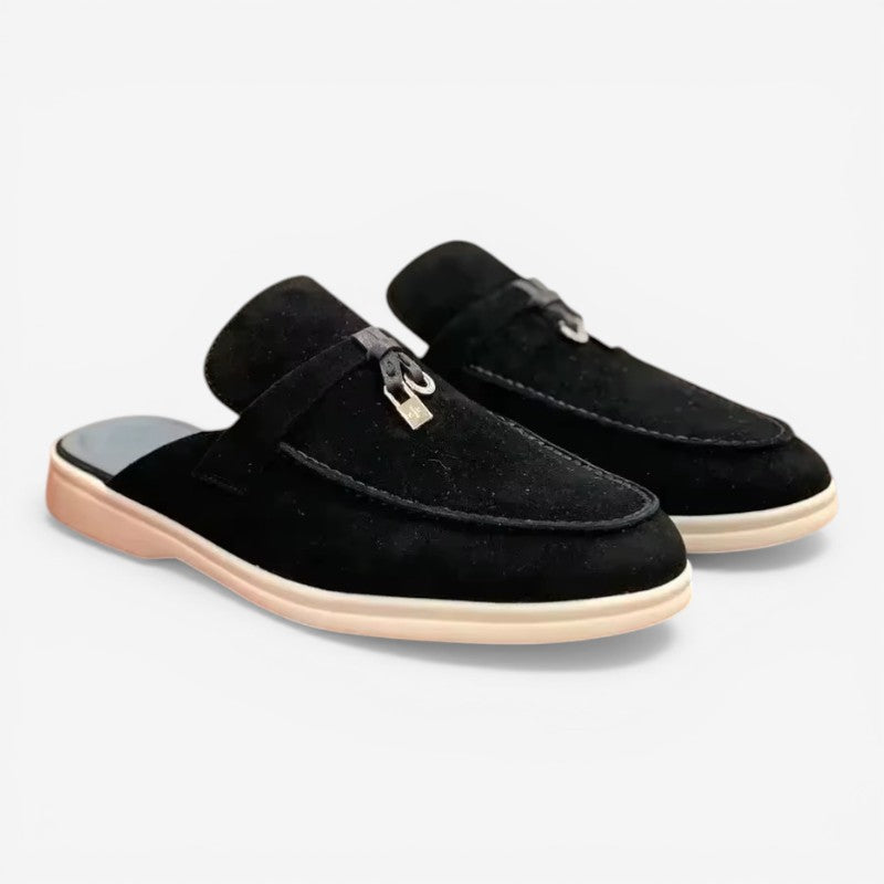 Men's Tassel Shoes with Open Back Design