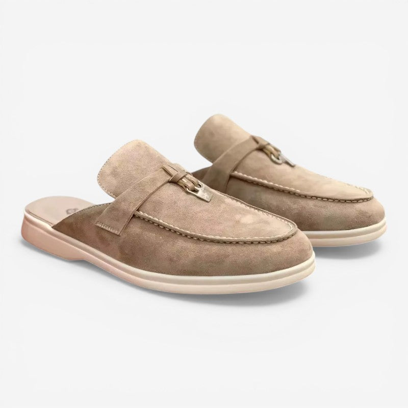 Men's Tassel Shoes with Open Back Design