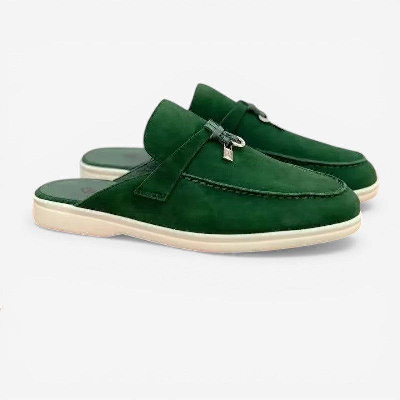 Men's Tassel Shoes with Open Back Design
