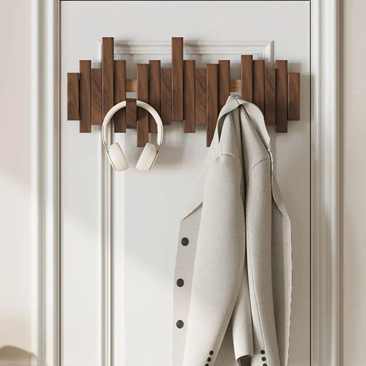 Piano-Shaped Wall Coat Rack