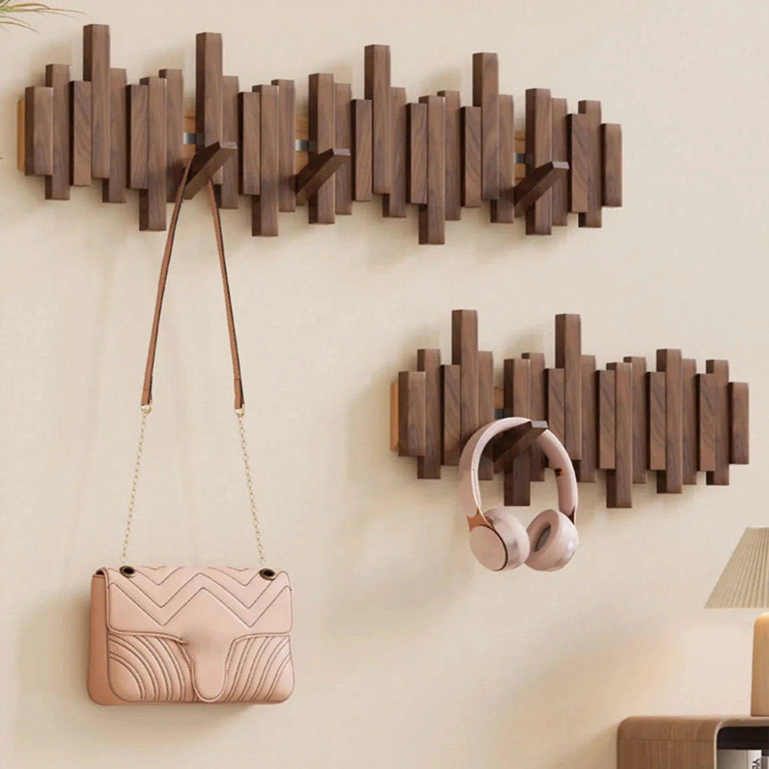 Piano-Shaped Wall Coat Rack