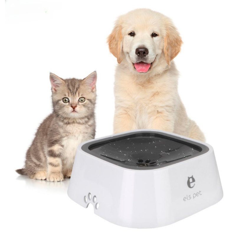 Spill-Proof Pet Water Bowl with Floating Plate Design