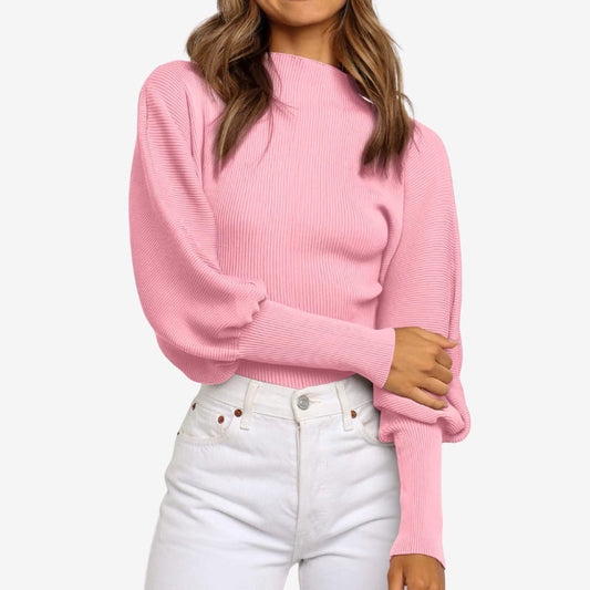 Women's Long Sleeve Turtleneck Jumper