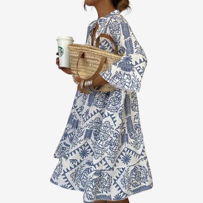 Women’s Mini Dress with All-Over Pattern