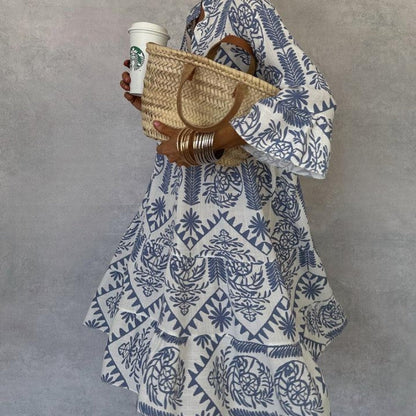 Women’s Mini Dress with All-Over Pattern