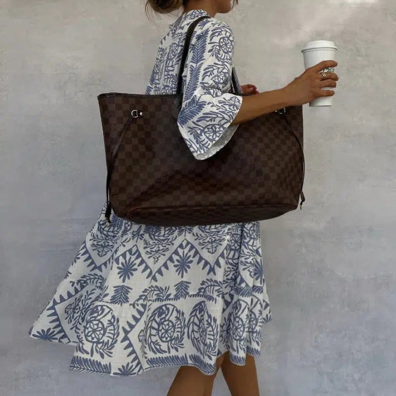 Women’s Mini Dress with All-Over Pattern