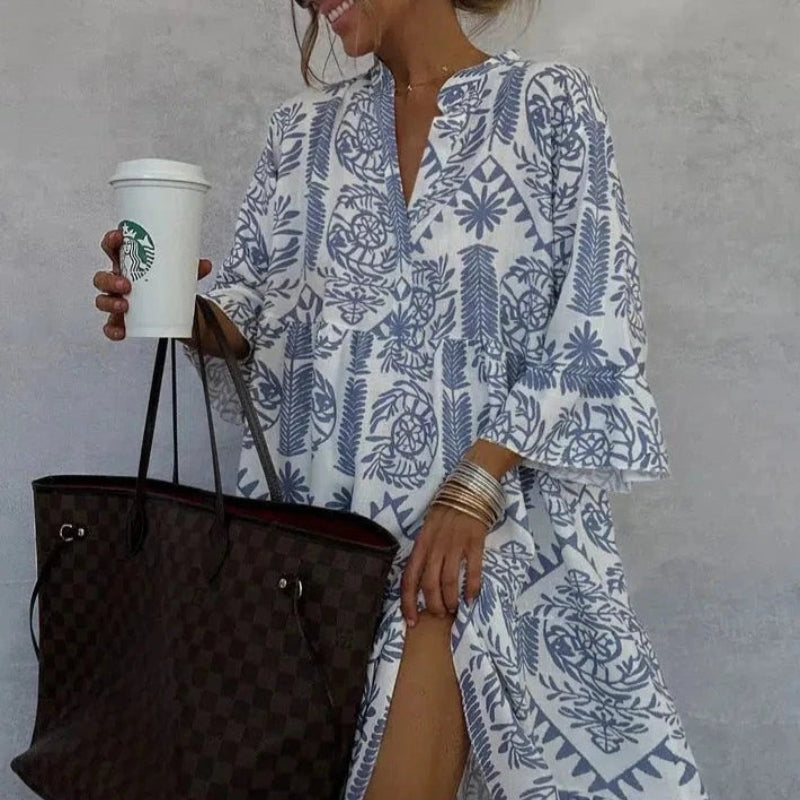 Women’s Mini Dress with All-Over Pattern